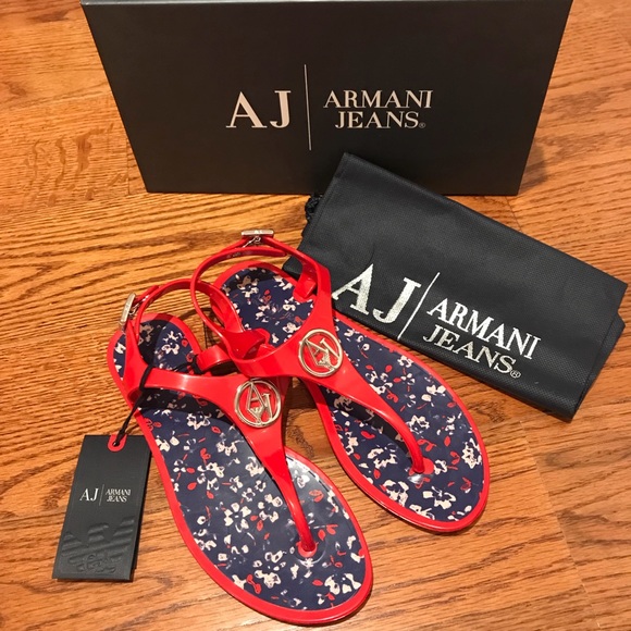 armani jelly sandals